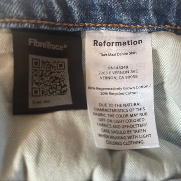 Reformation Tazz Denim Jean Maxi Skirt - Picture 11 of 16